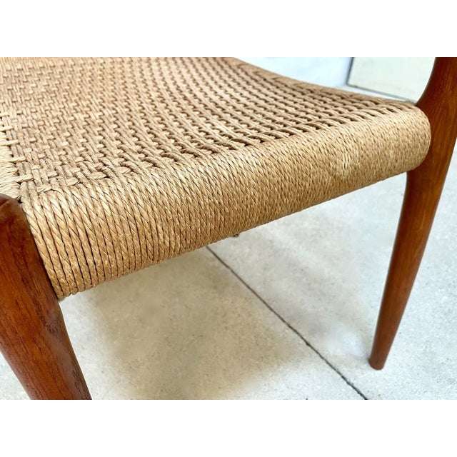 Danish Teak Dining Chairs Model No. 83 by Niels O. Møller for J.L. Møllers Møbelfabrik, 1970s, Set of 4 For Sale - Image 16 of 18