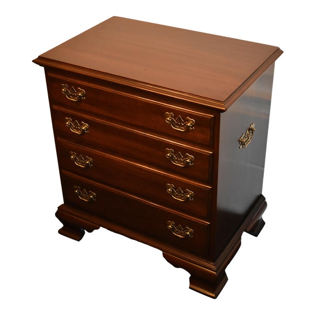 Vintage Traditional Ethan Allen Solid Cherry Style Bachelors Chest