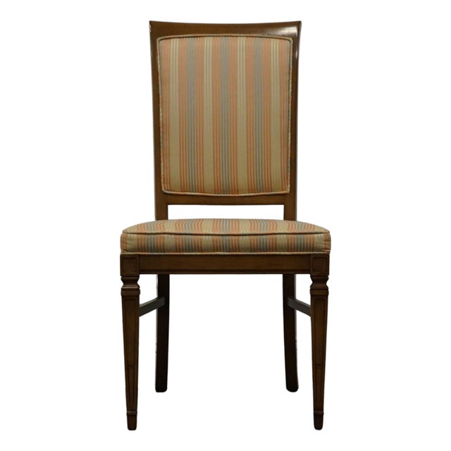 High End Vintage Solid Cherry Italian Neoclassical Regency Revival Dining Side Chair For Sale
