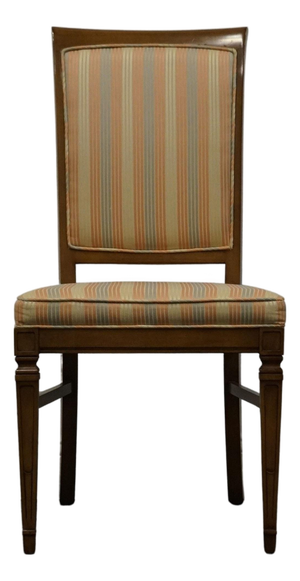 High End Vintage Solid Cherry Italian Neoclassical Regency Revival Dining Side Chair