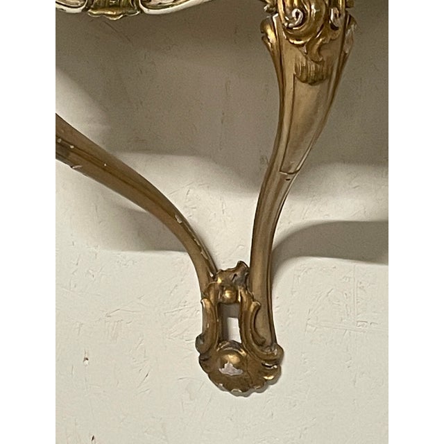 Wall-Mounted Console Tables with Mirrors and Wall Lamps, 1940s, Set of 4 For Sale - Image 4 of 18