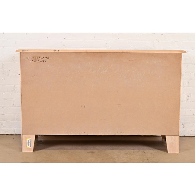 1990s Ethan Allen French Provincial or Country French Maple Six-Drawer Dresser For Sale - Image 11 of 12