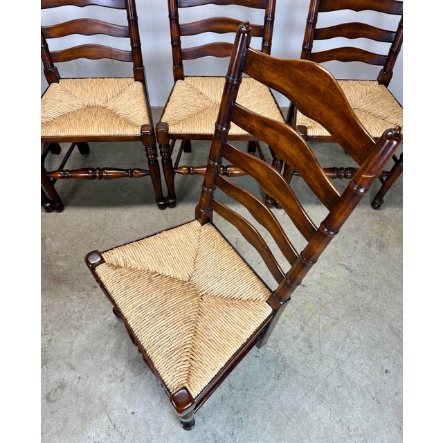 Brown Set of 6 Theodore Alexander Castle Bromwich English Style Dining Room Chairs For Sale - Image 8 of 12