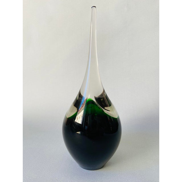 1960s large Orchid Flamingo Vase by Per Lutken for Holmegaard, 1960s For Sale - Image 5 of 8