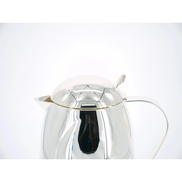 Italian Silver Plated Exterior Insulated Interior Hot / Cold Thermos For Sale In New York - Image 6 of 12