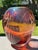 1980s Iridescent Sparkle Air Trap Bubble Vein Art Glass 6.5" Vase Signed '80 For Sale - Image 13 of 18