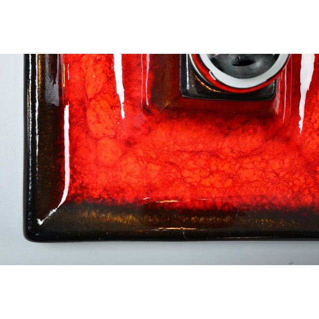 Fat Lava Ceramic Sconce from Hustadt Leuchten, 1970s For Sale - Image 4 of 5