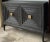 Metal New Uttermost Organic Modern Distressed Black and Gilt Cabinets / Credenza - Pair For Sale - Image 7 of 12