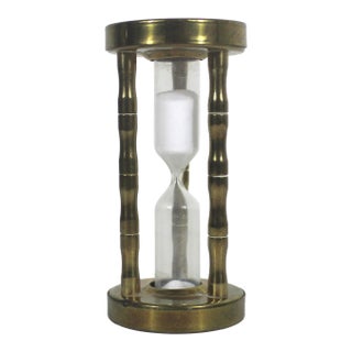 Small Vintage Brass Timer For Sale