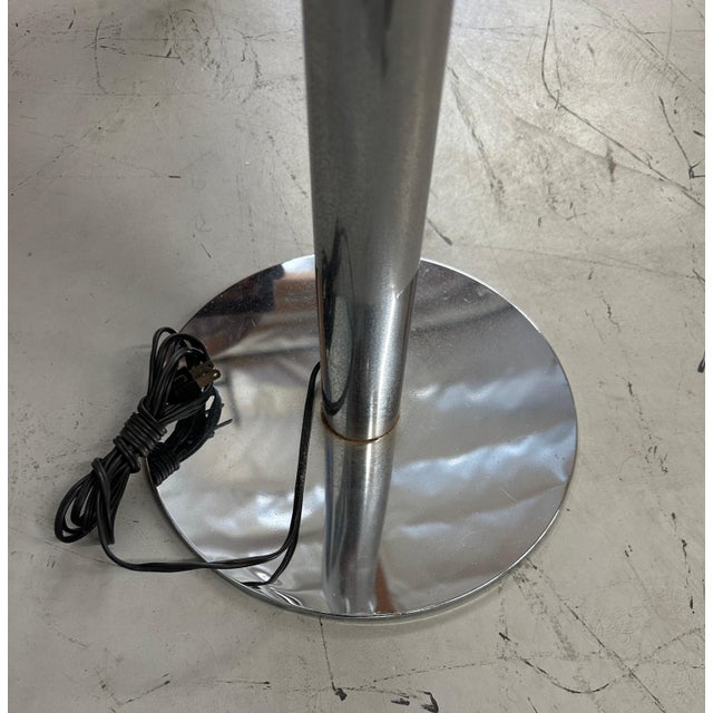 Metal 1970s Sonneman Chrome Mirrored Globe Floor Lamp For Sale - Image 7 of 18