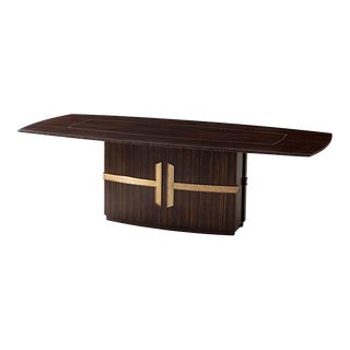 Theodore Alexander Anthony Cox Hammered Brass Finish Tau Dining Table For Sale