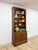 Handmade Pine Walnut Tone Bookcase Desk Drawers Cabinet Antique Style For Sale - Image 12 of 16