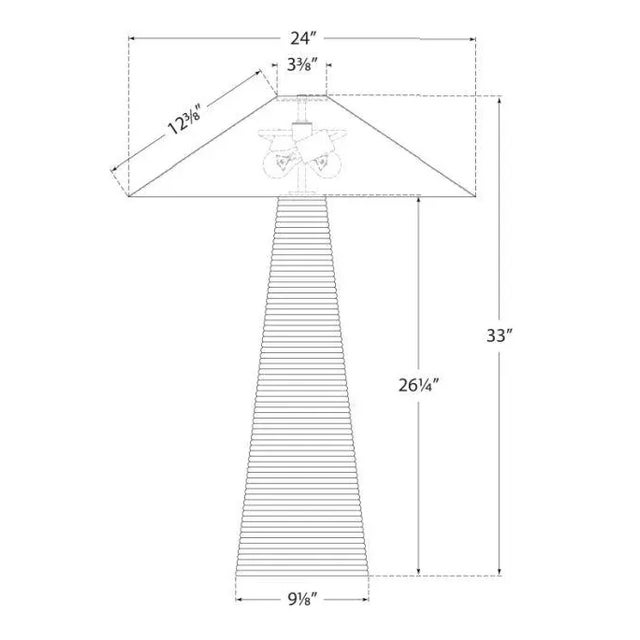 Modern Kelly Wearstler for Visual Comfort Signature Miramar Table Lamp in Crystal Bronze with Antique-Burnished Brass Shade For Sale - Image 3 of 3