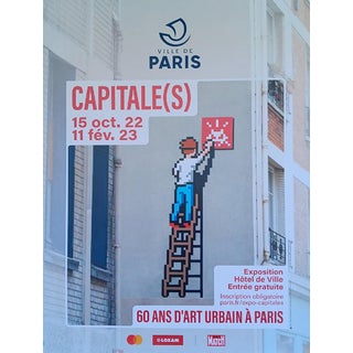 After Invader, Capitals Exhibition Poster, Paris, 2022, Print For Sale