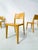 Vintage Danish Beech Dining Chairs, 1980s, Set of 4, in Good conditions. Designed 1980 to 1989