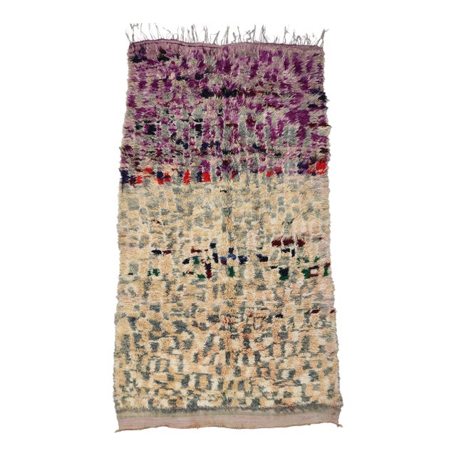 Vintage Berber Moroccan Boujad Rug - 06'00 X 10'04 For Sale