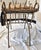 Mid-Century Italian Hollywood Regency Gilt Metal Rope & Tassel Vanity Bench With Tapestry Seat For Sale - Image 6 of 8