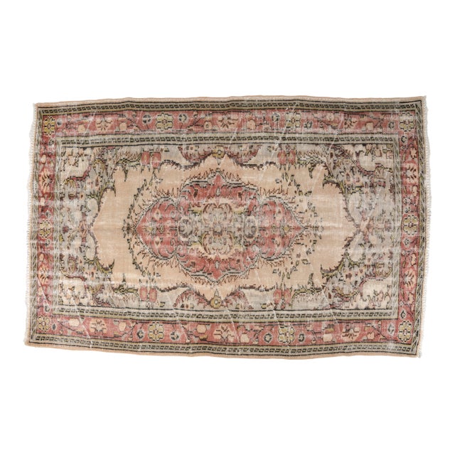 Anatolian Handmade Vintage Wool Carpet For Sale