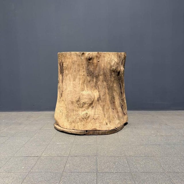 Large Tree Trunk Grain Barrel For Sale - Image 12 of 18
