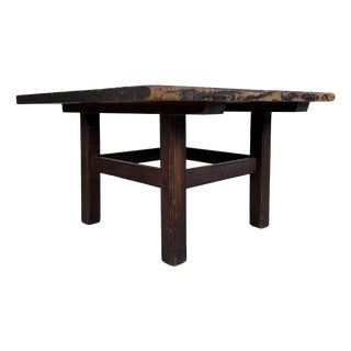 Low Japanese Minimalist Table in Paulownia Wood, 1910s For Sale
