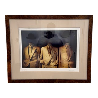 Custom Framed Lithograph, Signed, Circa 1980's For Sale