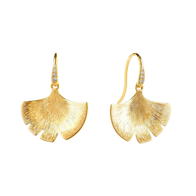 Jardin Gingko Earrings, 2 Pieces For Sale
