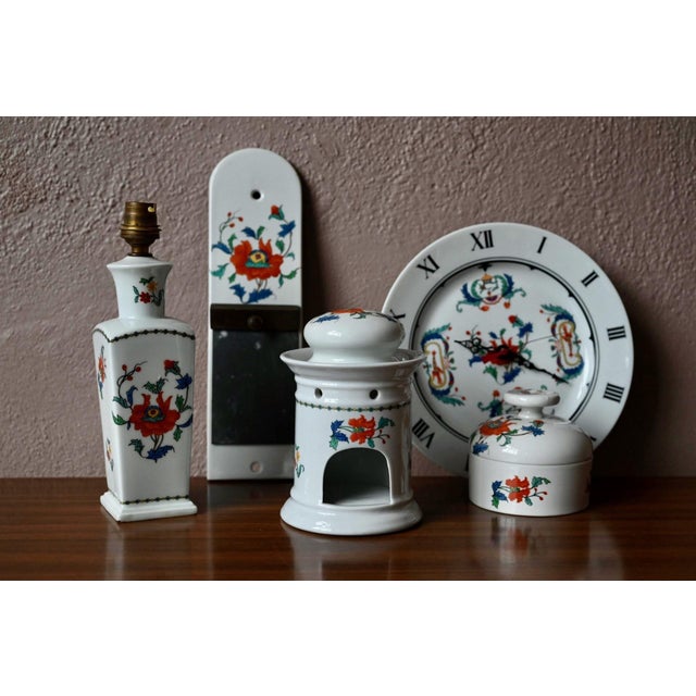Paris Porcelain with Poppy Motif, 1970s, Set of 5 For Sale - Image 10 of 10
