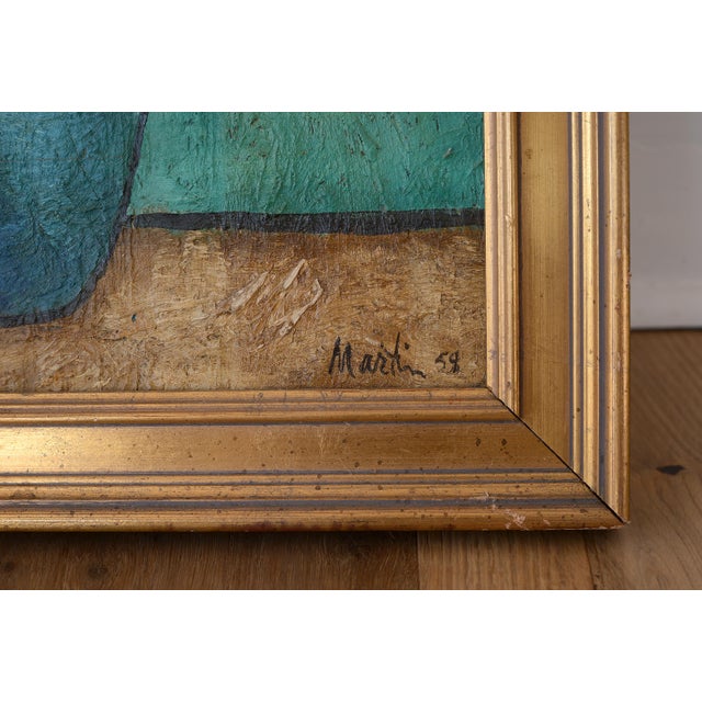 1950s Mid Century Impressionist Erik Martin Flowers Still Life Painting For Sale - Image 11 of 16