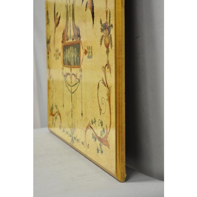 Vintage Ballard Design Neoclassical English Adams Style Printed Wall Art Picture For Sale - Image 10 of 14