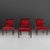 Vintage Belgian Empire‑Style Armchair in Wood and Red Velvet, 1950s For Sale - Image 11 of 11
