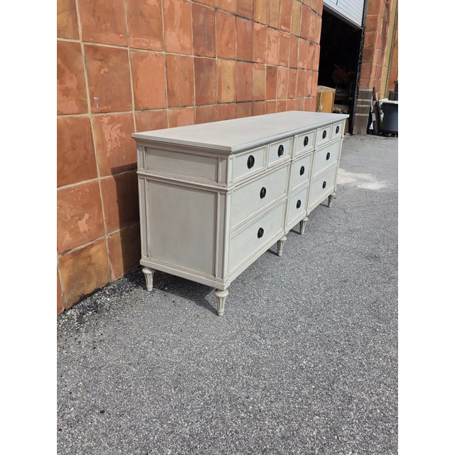 Gustavian Style Unique 11 Drawer Dresser For Sale - Image 12 of 12
