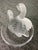 Late 20th Century Late 20th Century Lalique France Deux Cygnes Frosted Crystal Two Swans Ring Dish Trinket Tray For Sale - Image 5 of 7