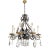 Mid 20th Century Restored Spanish Revival Cast Iron & Crystal Chandelier For Sale