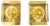 Gold Maritim Glass and Brass Wall Lamps by Vitrika, 1970s, Set of 2 For Sale