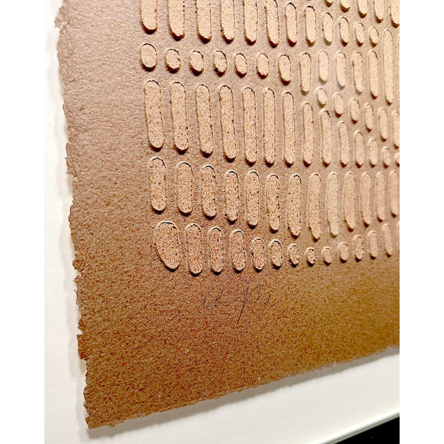 Late 20th Century Paper Relief Signed Monotype 28 X 35 For Sale In New York - Image 6 of 8