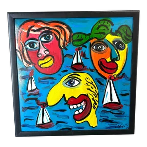 Peter Keli 74’ Abstract Original - Framed