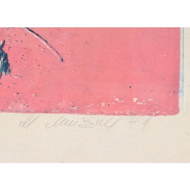 Malda Muizule, Year of the Peaceful Sun, 1971, Etching, in Good conditions. Designed 1970 to 1979 This piece has an...