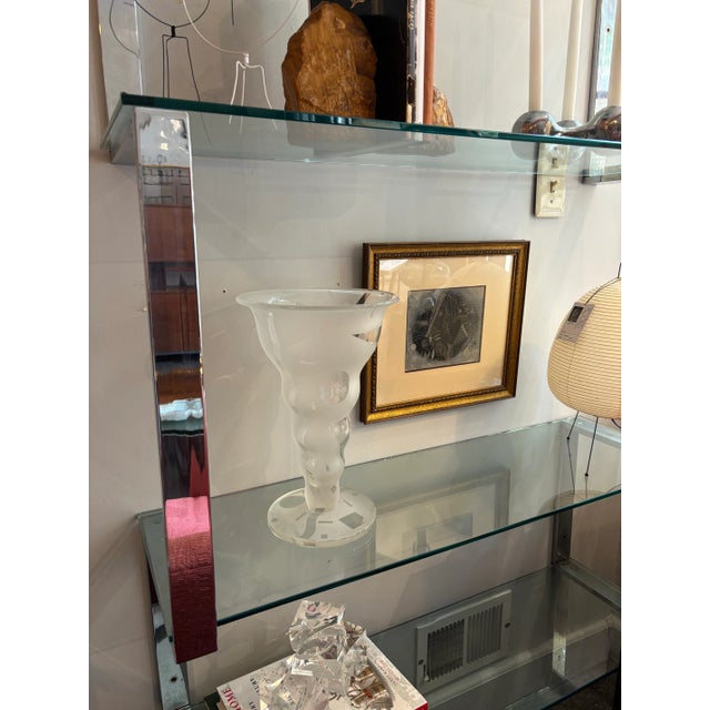 1980s Robert McCandless Acid Etched Tall Vase For Sale In Philadelphia - Image 6 of 7