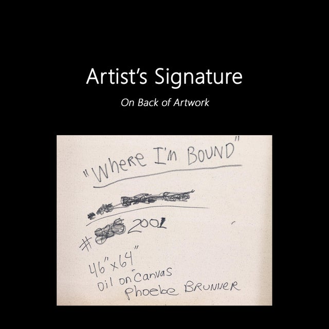 Where I'm Bound - Original Contemporary California Landscape Oil Painting on Canvas by Phoebe Brunner For Sale - Image 9 of 9