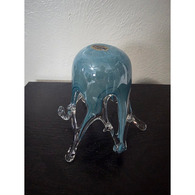 Vintage Italian Hand Blown Art Glass Sculpture Biomorphic For Sale - Image 9 of 12