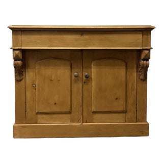 Antique English Pine Dresser Base Sideboard For Sale