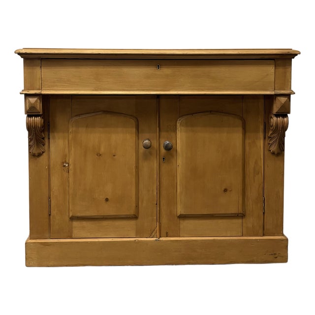 Antique English Pine Dresser Base Sideboard For Sale
