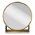 Jamie Young Odyssey Standing Mirror in Antique Brass & White For Sale