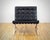 Barcelona Chair in Black Leather by Ludwig Mies Van Der Rohe for Knoll International For Sale - Image 5 of 13
