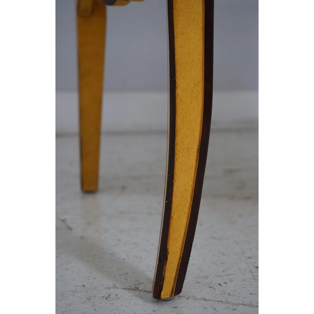 Yellow Baker Chinoiserie Paint Decorated 2 Drawer Commode Chest For Sale - Image 8 of 12