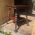 Victorian Vintage Mahogany Side Table With Massive Metal and Glass Ball-and-Claw Feet For Sale - Image 3 of 7