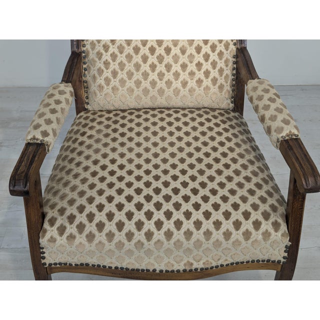 Antique Louis XV Armchair with Springs, 1920s For Sale - Image 6 of 15