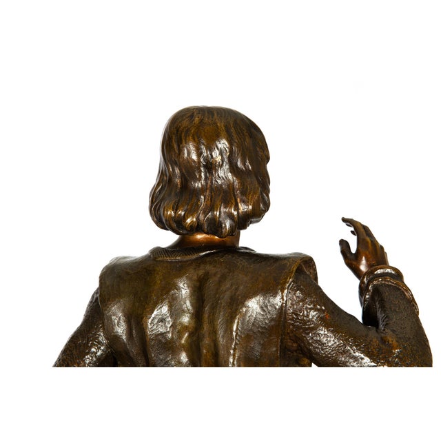 French Art Nouveau Bronze Sculpture Wagner’s “Tannhauser” After Louis Chalon For Sale - Image 14 of 18