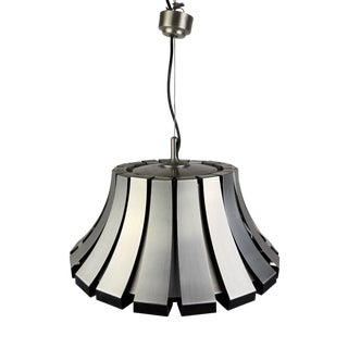 Vintage Metal Pendant Lamp attributed Elio Martinelli for Martinelli Luce, Italy, 1960s For Sale