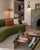 Contemporary Bicolor Brick Velvet Cushion with Brick and White Fringes by Lo Decor For Sale - Image 3 of 8